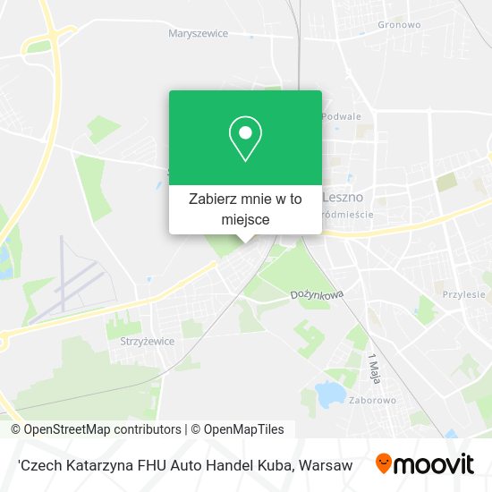 Mapa 'Czech Katarzyna FHU Auto Handel Kuba