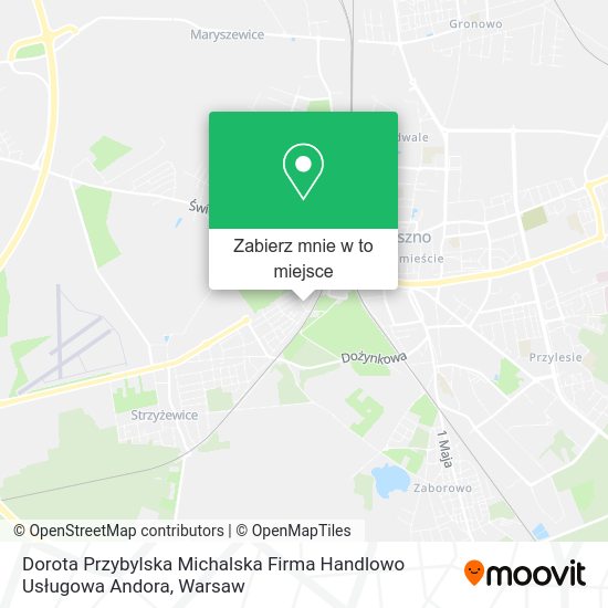 Mapa Dorota Przybylska Michalska Firma Handlowo Usługowa Andora