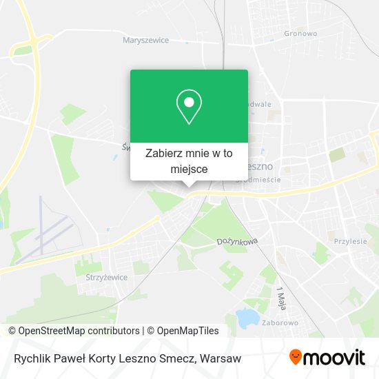 Mapa Rychlik Paweł Korty Leszno Smecz