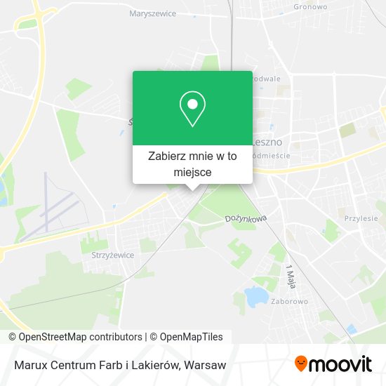 Mapa Marux Centrum Farb i Lakierów