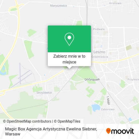 Mapa Magic Box Agencja Artystyczna Ewelina Siebner