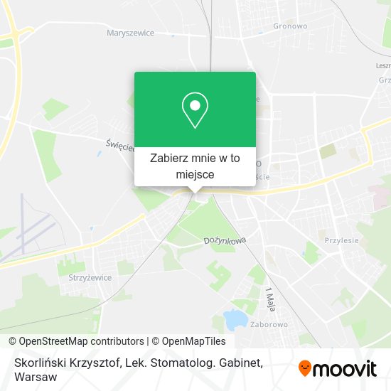 Mapa Skorliński Krzysztof, Lek. Stomatolog. Gabinet