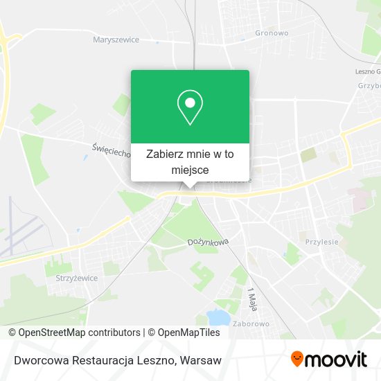 Mapa Dworcowa Restauracja Leszno