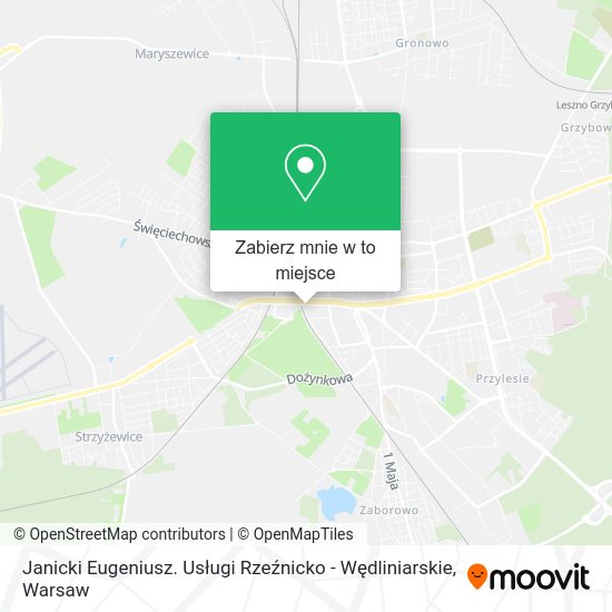 Mapa Janicki Eugeniusz. Usługi Rzeźnicko - Wędliniarskie