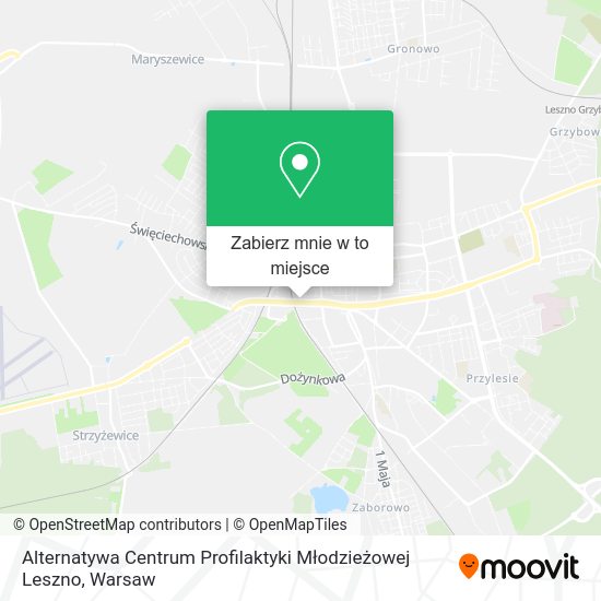 Mapa Alternatywa Centrum Profilaktyki Młodzieżowej Leszno