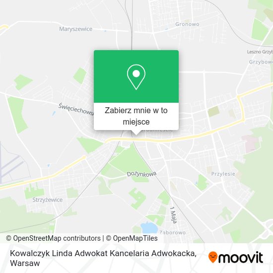 Mapa Kowalczyk Linda Adwokat Kancelaria Adwokacka