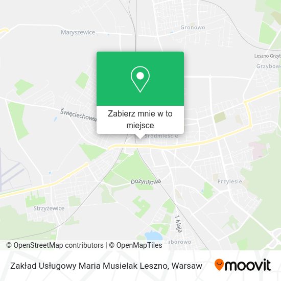 Mapa Zakład Usługowy Maria Musielak Leszno