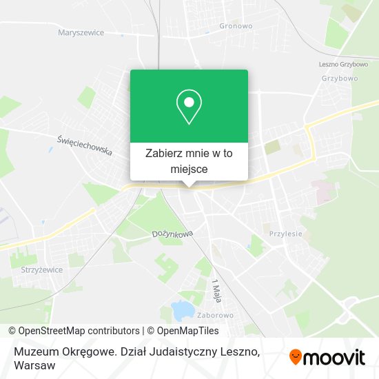 Mapa Muzeum Okręgowe. Dział Judaistyczny Leszno