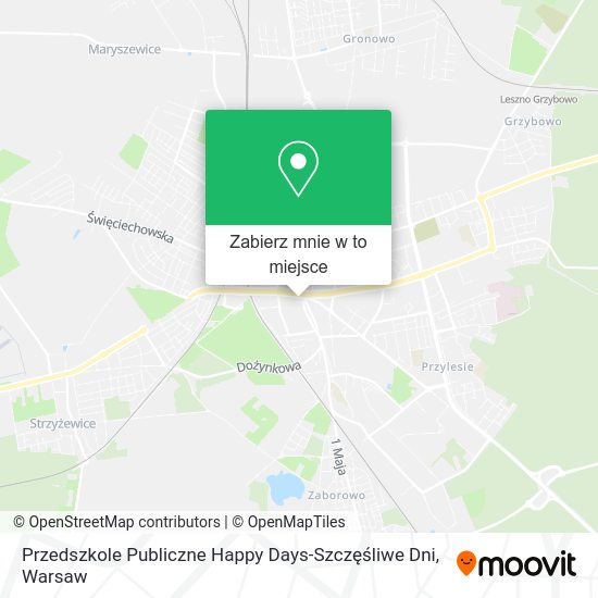 Mapa Przedszkole Publiczne Happy Days-Szczęśliwe Dni