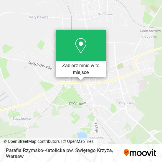 Mapa Parafia Rzymsko-Katolicka pw. Świętego Krzyża