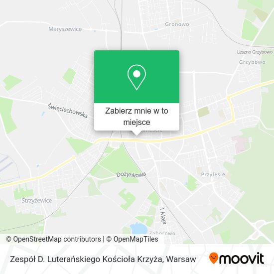 Mapa Zespół D. Luterańskiego Kościoła Krzyża