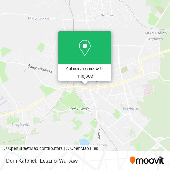 Mapa Dom Katolicki Leszno