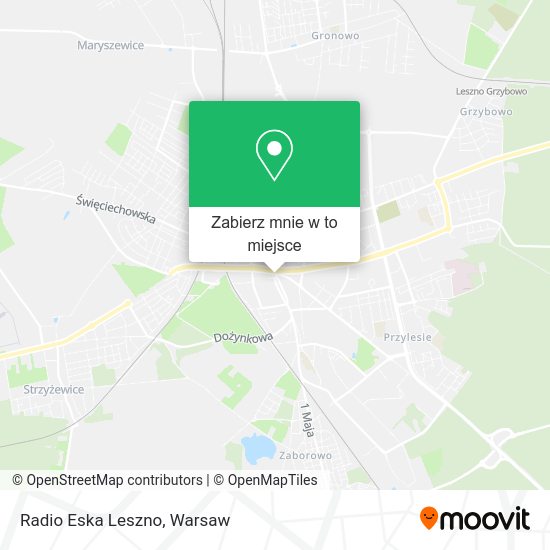 Mapa Radio Eska Leszno