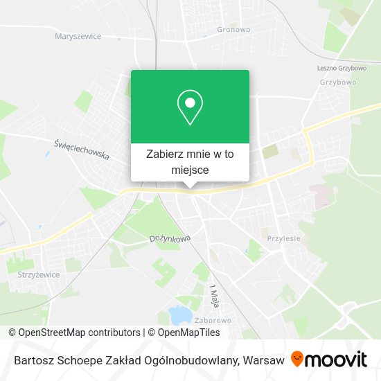 Mapa Bartosz Schoepe Zakład Ogólnobudowlany