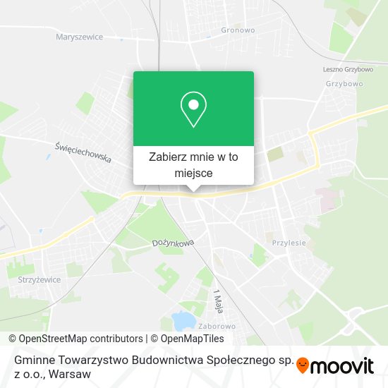 Mapa Gminne Towarzystwo Budownictwa Społecznego sp. z o.o.