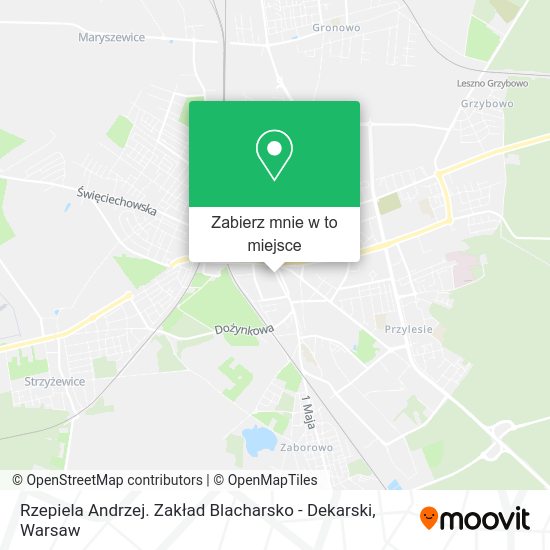 Mapa Rzepiela Andrzej. Zakład Blacharsko - Dekarski