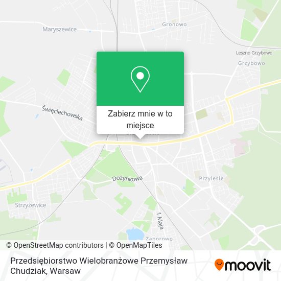 Mapa Przedsiębiorstwo Wielobranżowe Przemysław Chudziak