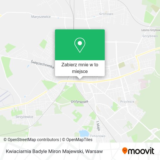 Mapa Kwiaciarnia Badyle Miron Majewski