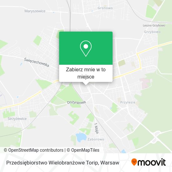 Mapa Przedsiębiorstwo Wielobranżowe Torip