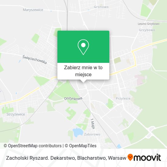 Mapa Zacholski Ryszard. Dekarstwo, Blacharstwo