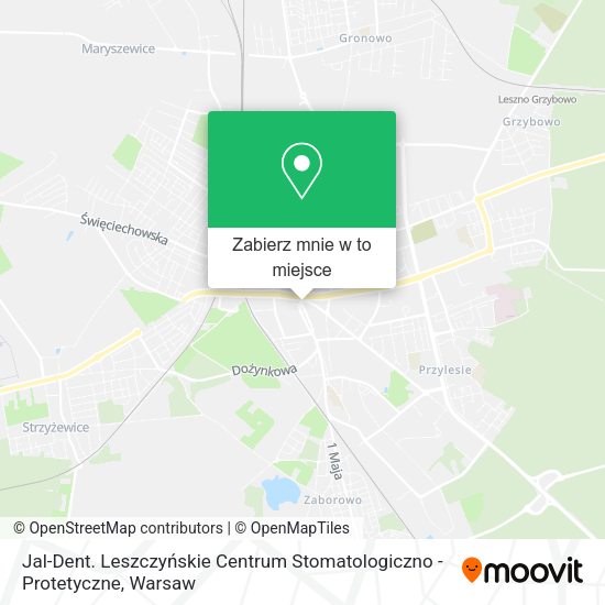 Mapa Jal-Dent. Leszczyńskie Centrum Stomatologiczno - Protetyczne