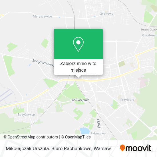 Mapa Mikołajczak Urszula. Biuro Rachunkowe