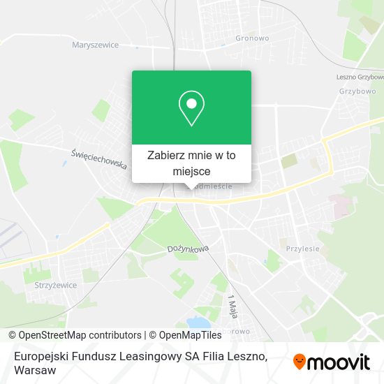 Mapa Europejski Fundusz Leasingowy SA Filia Leszno