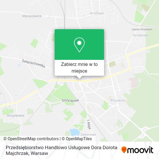 Mapa Przedsiębiorstwo Handlowo Usługowe Dora Dorota Majchrzak