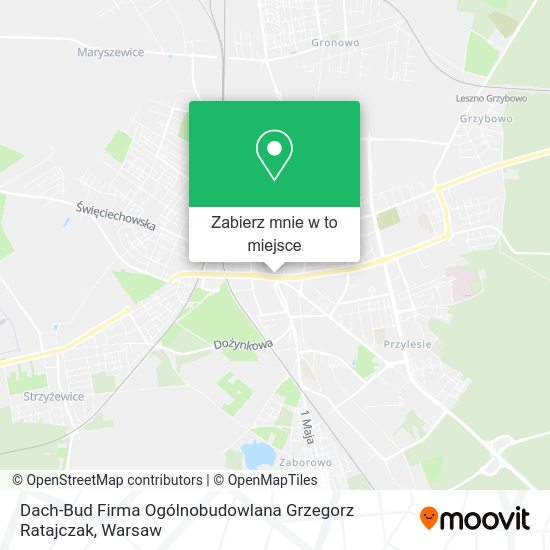 Mapa Dach-Bud Firma Ogólnobudowlana Grzegorz Ratajczak