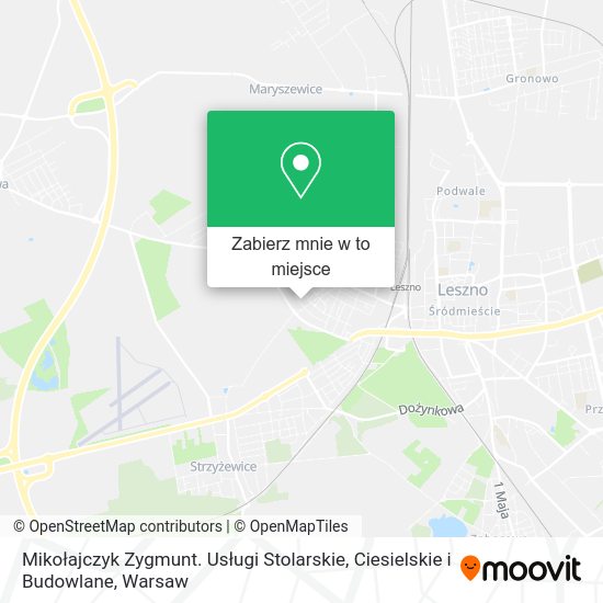 Mapa Mikołajczyk Zygmunt. Usługi Stolarskie, Ciesielskie i Budowlane