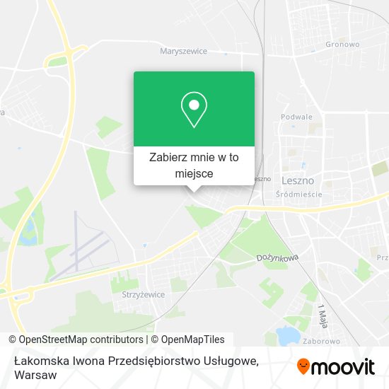 Mapa Łakomska Iwona Przedsiębiorstwo Usługowe