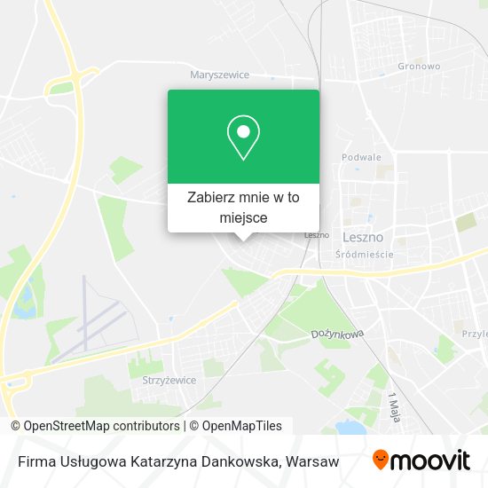 Mapa Firma Usługowa Katarzyna Dankowska