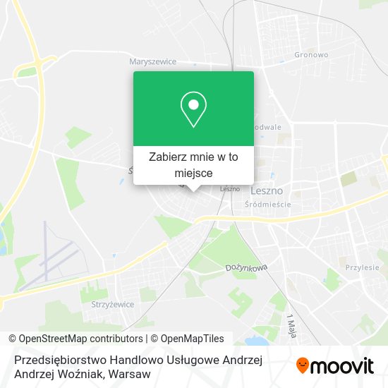 Mapa Przedsiębiorstwo Handlowo Usługowe Andrzej Andrzej Woźniak