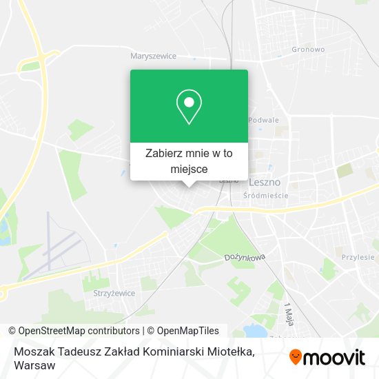 Mapa Moszak Tadeusz Zakład Kominiarski Miotełka