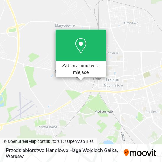 Mapa Przedsiębiorstwo Handlowe Haga Wojciech Gałka