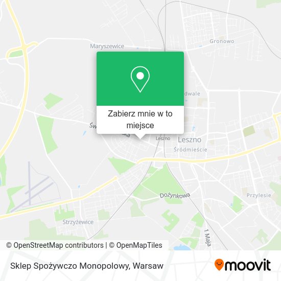 Mapa Sklep Spożywczo Monopolowy