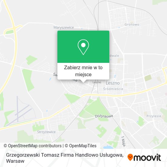 Mapa Grzegorzewski Tomasz Firma Handlowo Usługowa