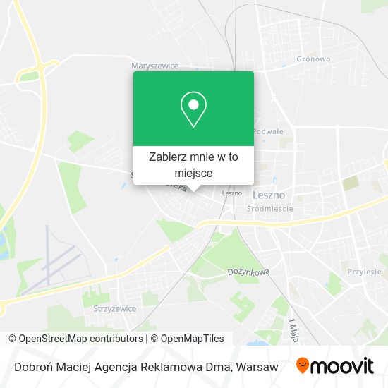 Mapa Dobroń Maciej Agencja Reklamowa Dma