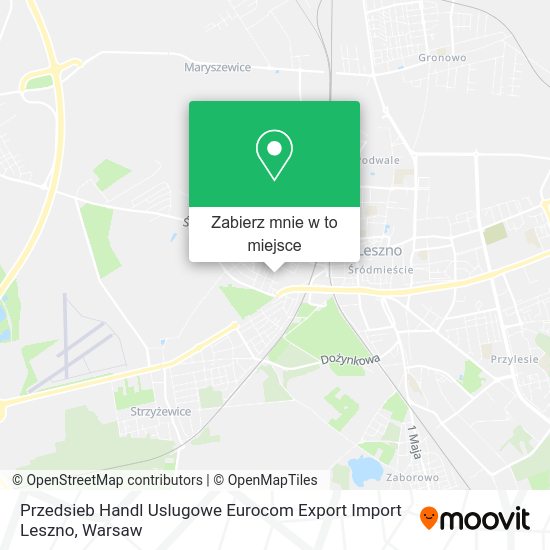 Mapa Przedsieb Handl Uslugowe Eurocom Export Import Leszno