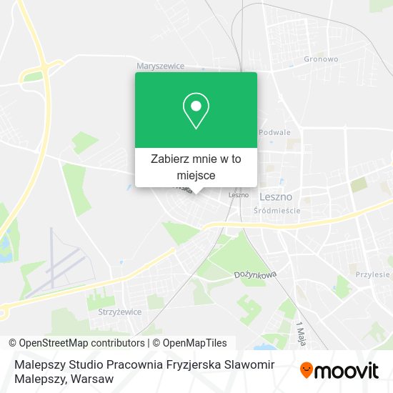 Mapa Malepszy Studio Pracownia Fryzjerska Slawomir Malepszy