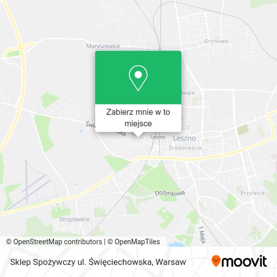 Mapa Sklep Spożywczy ul. Święciechowska