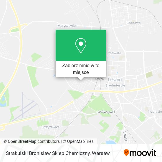 Mapa Strakulski Bronislaw Sklep Chemiczny