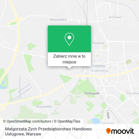 Mapa Małgorzata Zych Przedsiębiorstwo Handlowo Usługowe