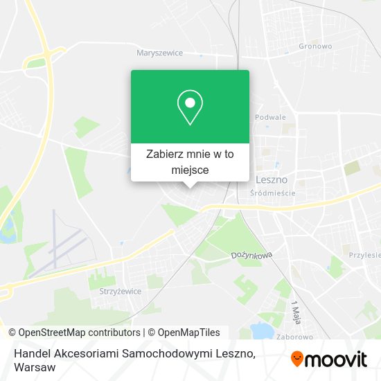 Mapa Handel Akcesoriami Samochodowymi Leszno