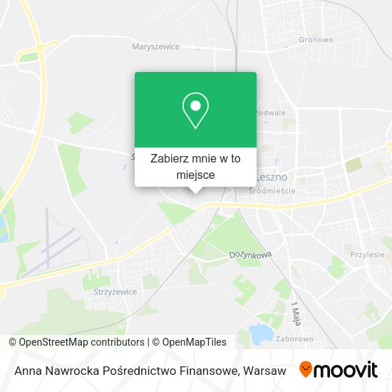 Mapa Anna Nawrocka Pośrednictwo Finansowe