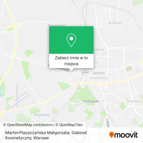 Mapa Martin-Piaszczyńska Małgorzata. Gabinet Kosmetyczny