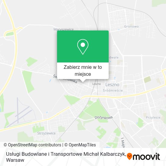 Mapa Usługi Budowlane i Transportowe Michał Kalbarczyk