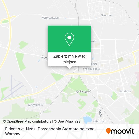 Mapa Fident s.c. Nzoz. Przychodnia Stomatologiczna