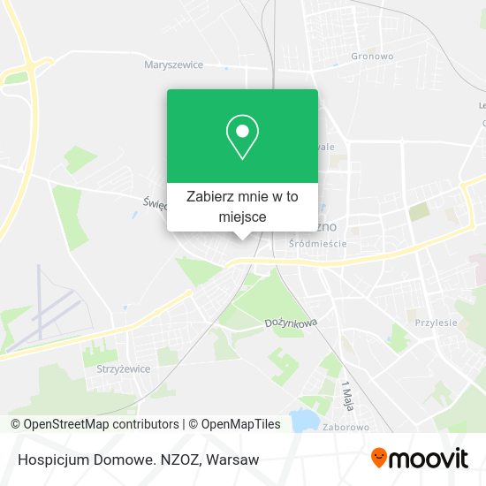 Mapa Hospicjum Domowe. NZOZ