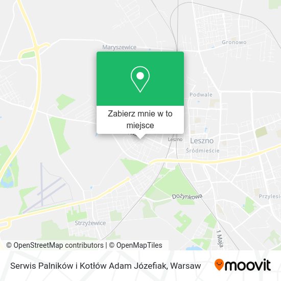 Mapa Serwis Palników i Kotłów Adam Józefiak